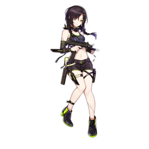 少女前线官方人物立绘图片之冲锋枪类三星(含大破)图鉴