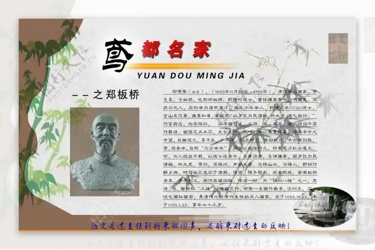 潍坊名人郑板桥图片