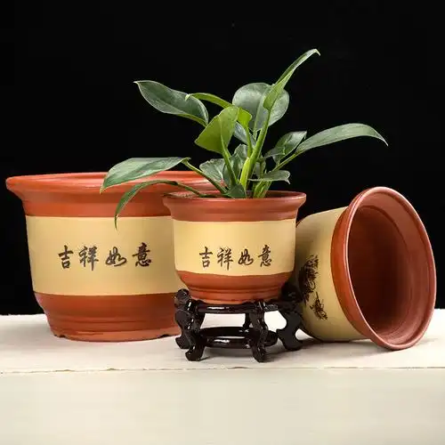 花盆粗陶大号清仓处理包邮陶土兰花兰花花紫砂花盆