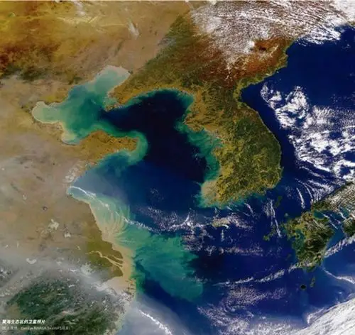 黄海生态区卫星照片