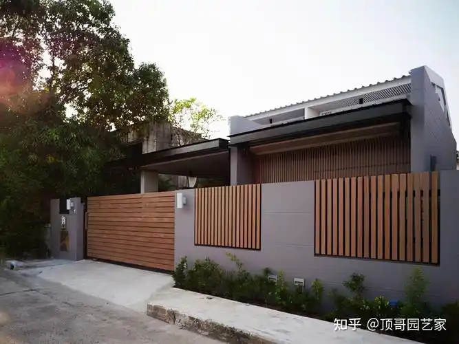 30款现代简约风格围墙案例做法,好看又实用,做院子就选它 - 知乎