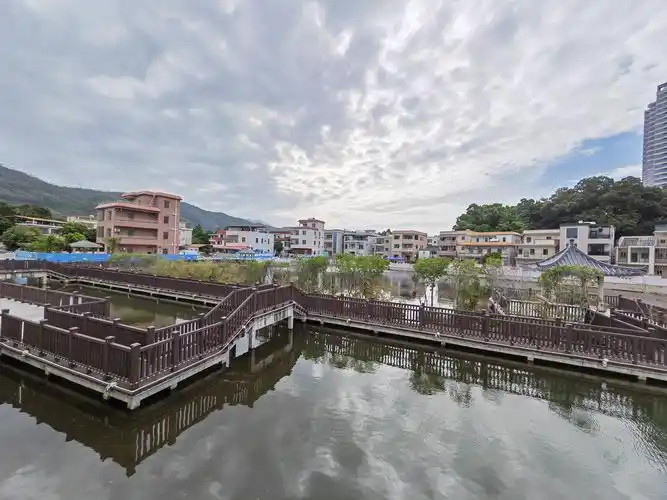 p>    风光秀丽的衙前村. /p>