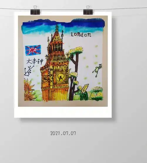 二年级大本钟线描写生