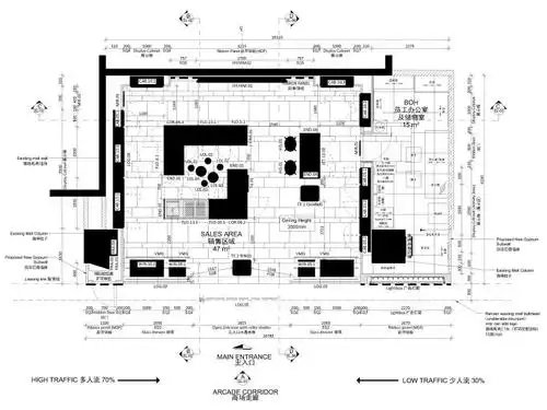 [上海]62㎡pandora珠宝专卖店设计施工图