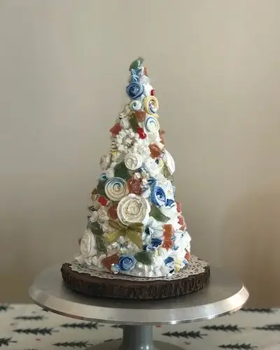 猪外婆cc做的圣诞风 蛋白糖 马琳糖(意式)