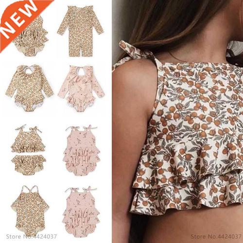 ks baby girls swimming suit wear 18m-9t flower children bran
