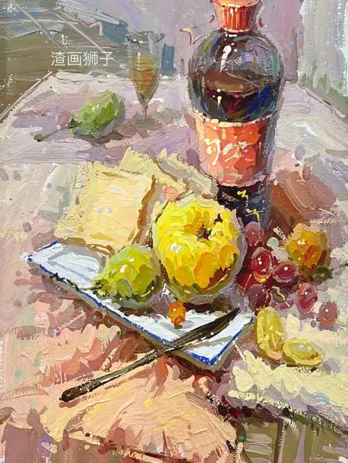 色彩静物水果可乐瓶类步骤图