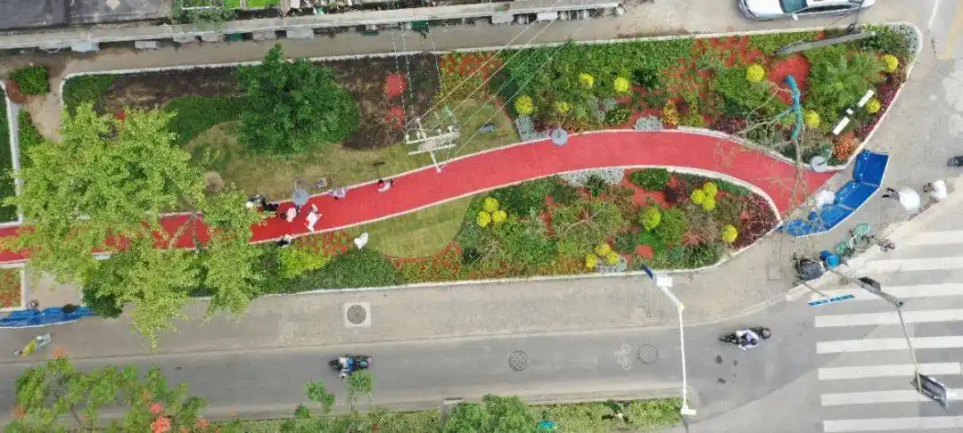 汶水东路沿线景观有大变化→_改造_空间_绿地