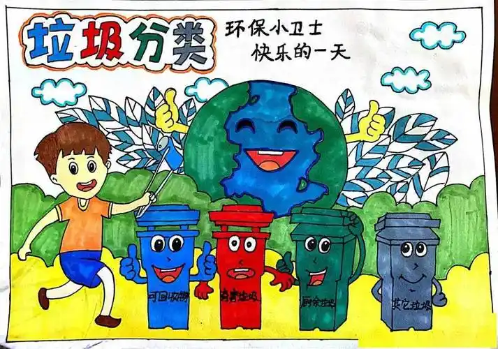 文明视角日照市组织供销环境杯生活垃圾分类儿童画大奖赛评选活动附