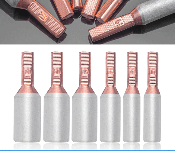 全铜圆柱形16平方铜插针电表接线端头针式铜鼻子_圆柱形型接线端子