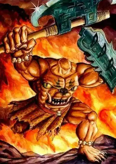 刑天是山海经里提到的一位无头巨人,原是炎帝的手下.