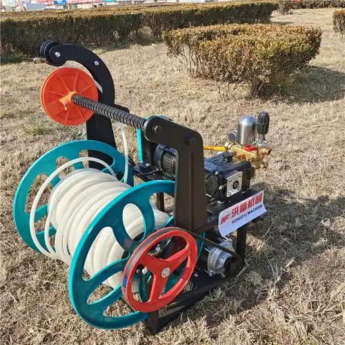 自动卷管打药机 绿化带喷雾机 自动缠管高压打药机