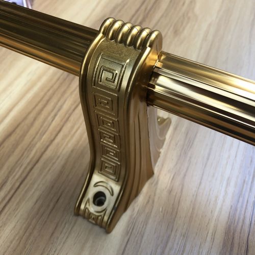 特厚4mm铝合金窗帘杆罗马杆测装顶装单双支架支撑托架固定座28mm