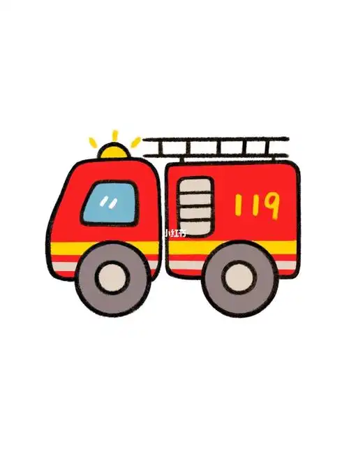 消防车02哟,有手就行,大家快试试哈[doge][doge][doge]#可爱简笔画