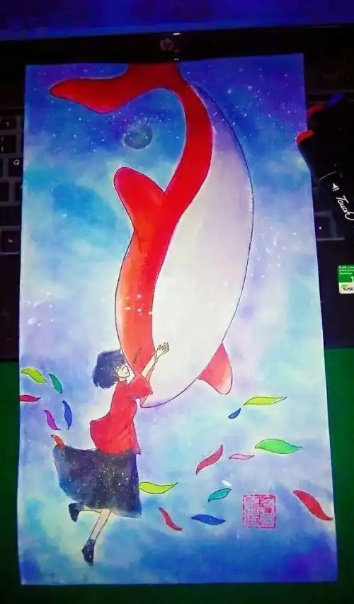 画彩铅椿的简笔画大鱼海棠大鱼海棠简笔画大鱼海棠鲲简笔画教程大鱼