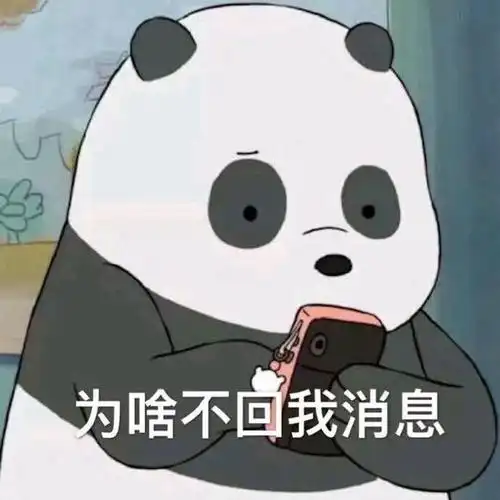 为啥不回我消息三只熊的花式表情包咱们裸熊卡通表情