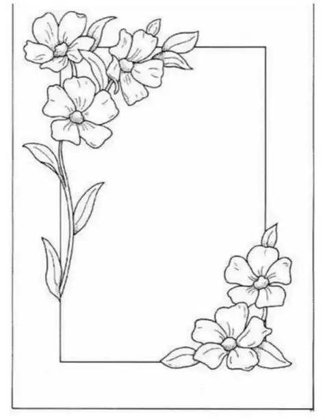 手绘手帐素材 strong>简笔画花边 /strong>