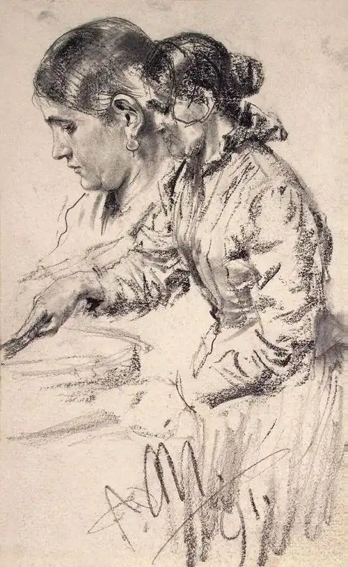 大师门采尔素描作品精选