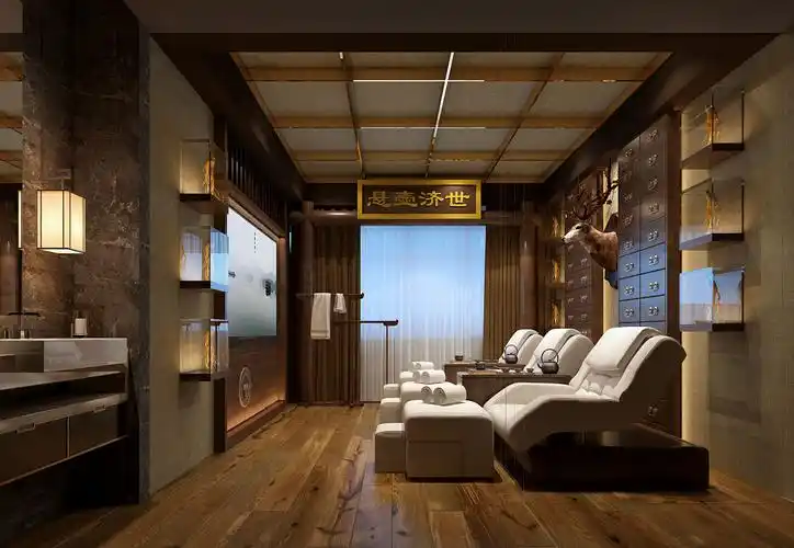 足浴会所店设计装修风格大全,高端足浴店装修设计