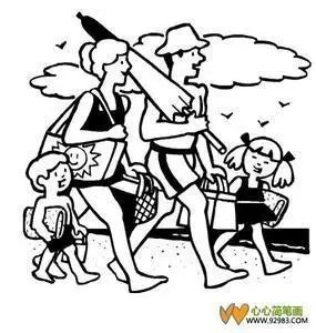 关于旅行计划的简笔画