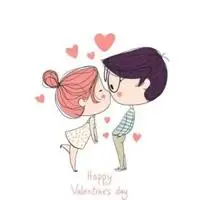 卡通可爱小情侣亲吻浪漫爱情44个性徽章浪漫情侣漫画图片唯美爱情卡通