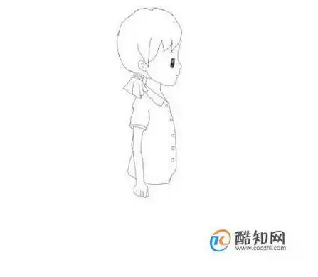 简笔画教案《侧身站立的男孩》小精灵儿童网站怎么画小女孩头像侧面