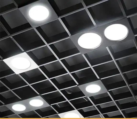 led格栅灯15x15嵌入式网格吊顶双头方形筒灯10x10葡萄架射灯 豪华白15