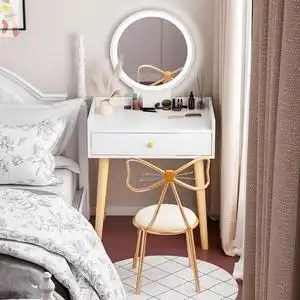 书桌梳妆台二合一书桌化妆台两用梳妆台50cm宽梳妆台70cm长卧室