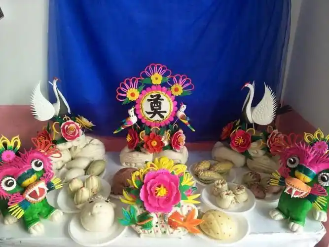 彬州《花馍》 彬州市民间艺人杨玲女士作品