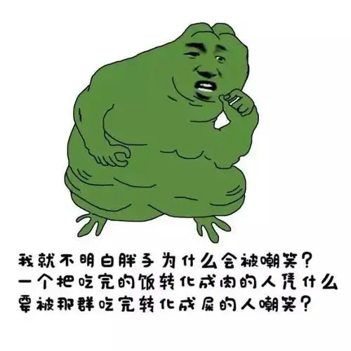 一个把吃完的饭转化成肉的人凭什么要被那群吃完转化成屎的人嘲笑?