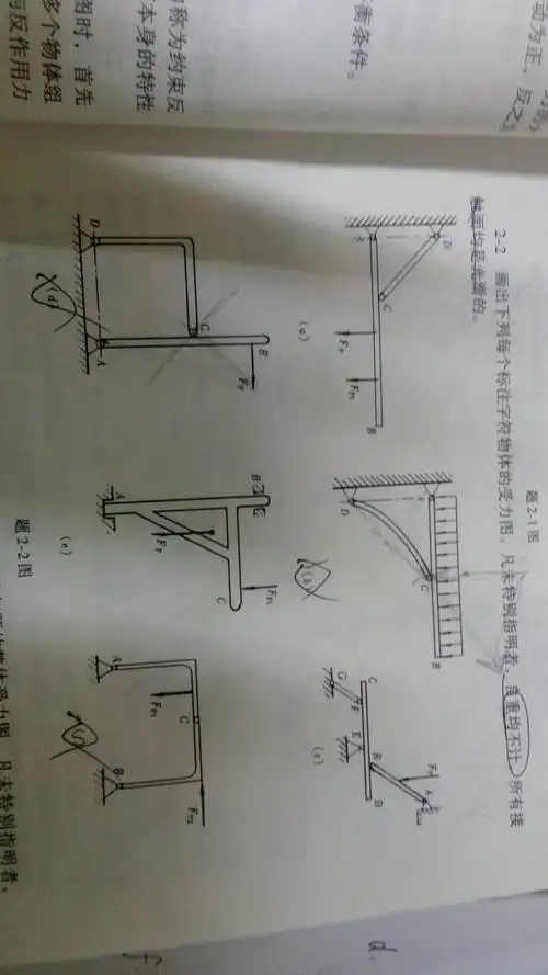 大学工程力学,受力分析.怎么做?