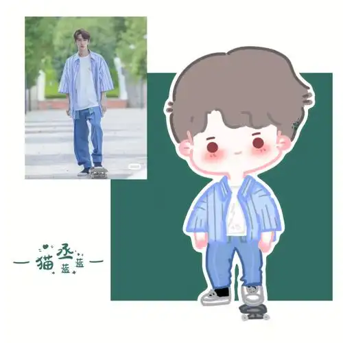 day4q版人物简笔画王一博