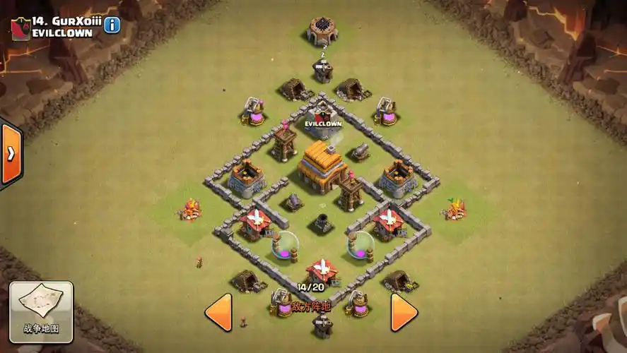 部落冲突,我是三本破这图怎么破?要三星.尽量详细点,语言通俗点.