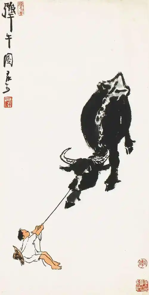 九位大师级名家画牛,各有各的精彩