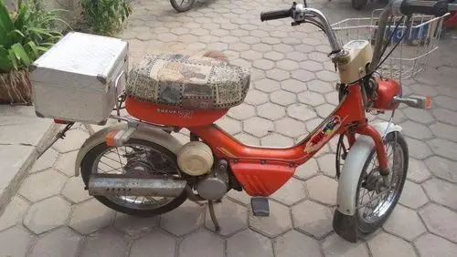 铃木fa50 老车收藏 摩托车 老头乐 长时间闲置略微整理就能骑转让古董