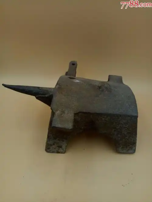 古玩古董老铁砧老铁器老工具