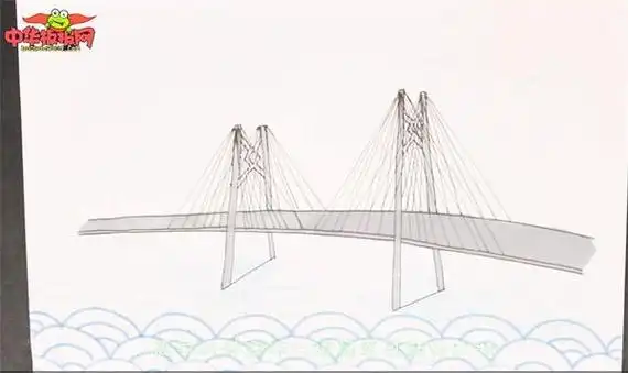 港澳珠大桥简笔画怎么画
