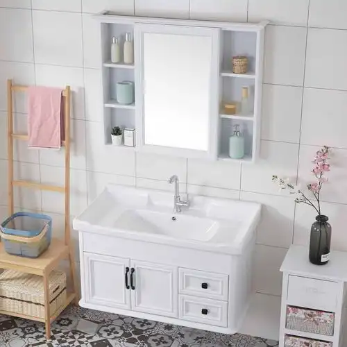 卫生间洗漱台卫浴柜脸盆洗手盆柜组合浴室柜小户型现代简约挂墙式