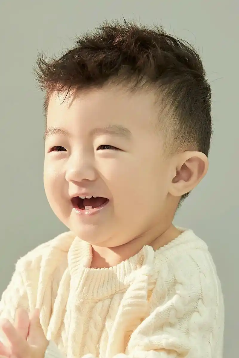 儿子超可爱的一组照片.#看着你一天天长大 - 抖音