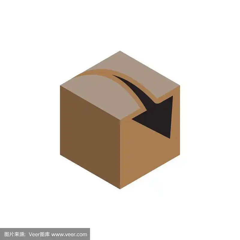 盒子图标设计模板矢量孤立插图