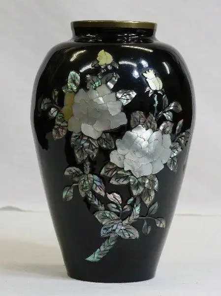 七宝「青贝螺钿蔷薇文花瓶」|品牌|价格|图片_代购帮