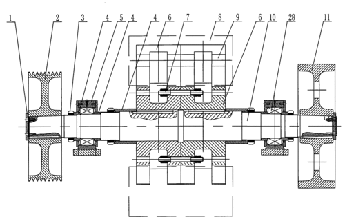 cn201603593u_单辊式电机分解机转子总成有效