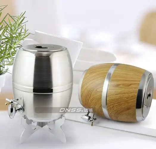 不锈钢酒桶 扎啤桶 啤酒桶 双层香槟桶 鼓型酒桶 酒桶 吧台