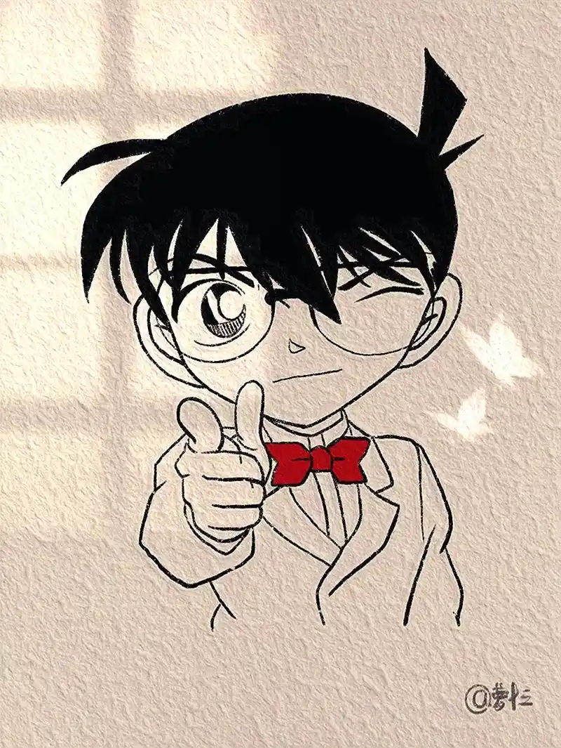 "真相只有一个"#简笔画 #手绘 #柯南 #画画 #一起学画 - 抖音