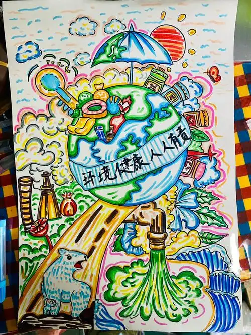 关于环保的简笔画