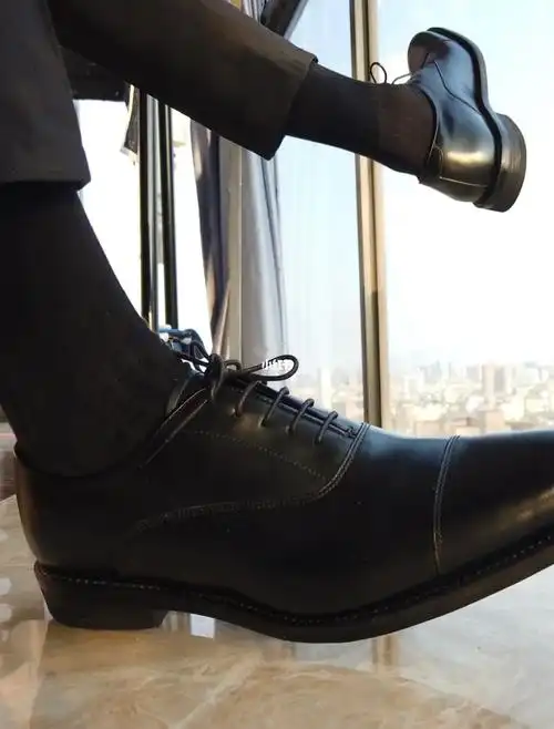 皮鞋黑袜  #正装皮鞋  #男士穿搭