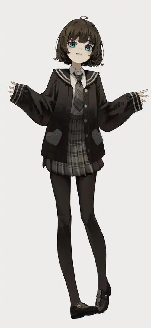 多彩壁纸668期|jk制服少女插画手机壁纸 高清壁纸无水印