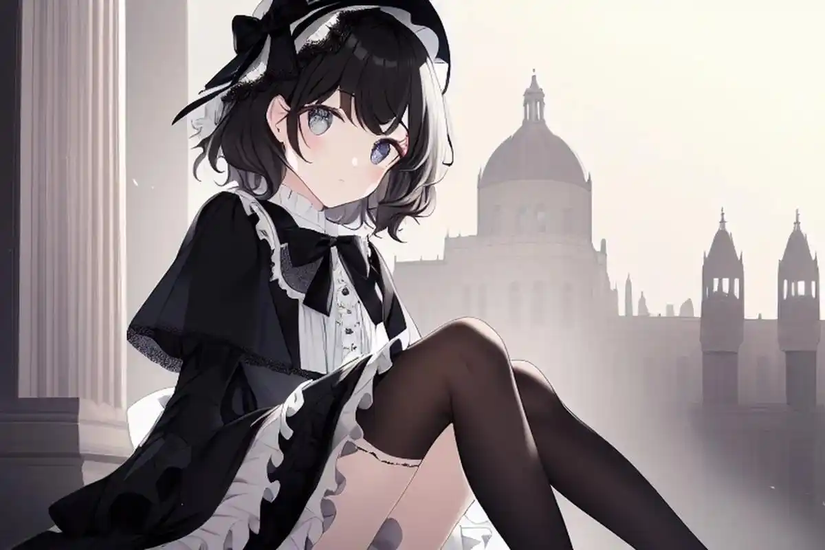 洛丽塔女孩.#ai绘画 #图文伙伴计划 #动漫壁纸 #二次元 - 抖音