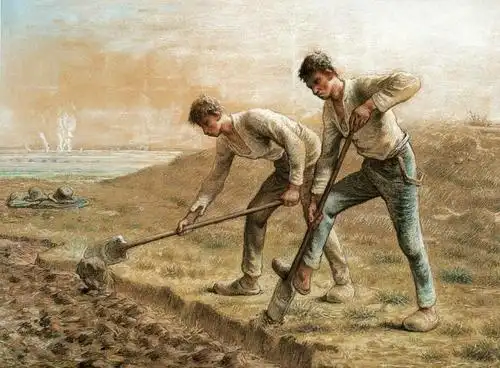 法国伟大的写实主义田园画家米勒油画作品欣赏