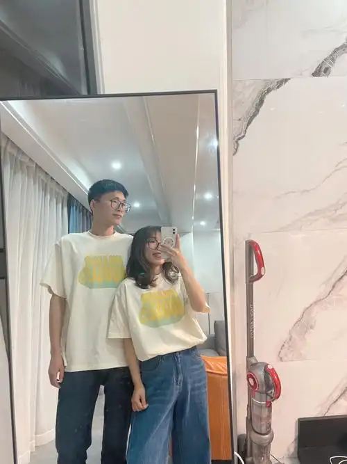 155和180情侣穿搭夏日情侣t恤wassup